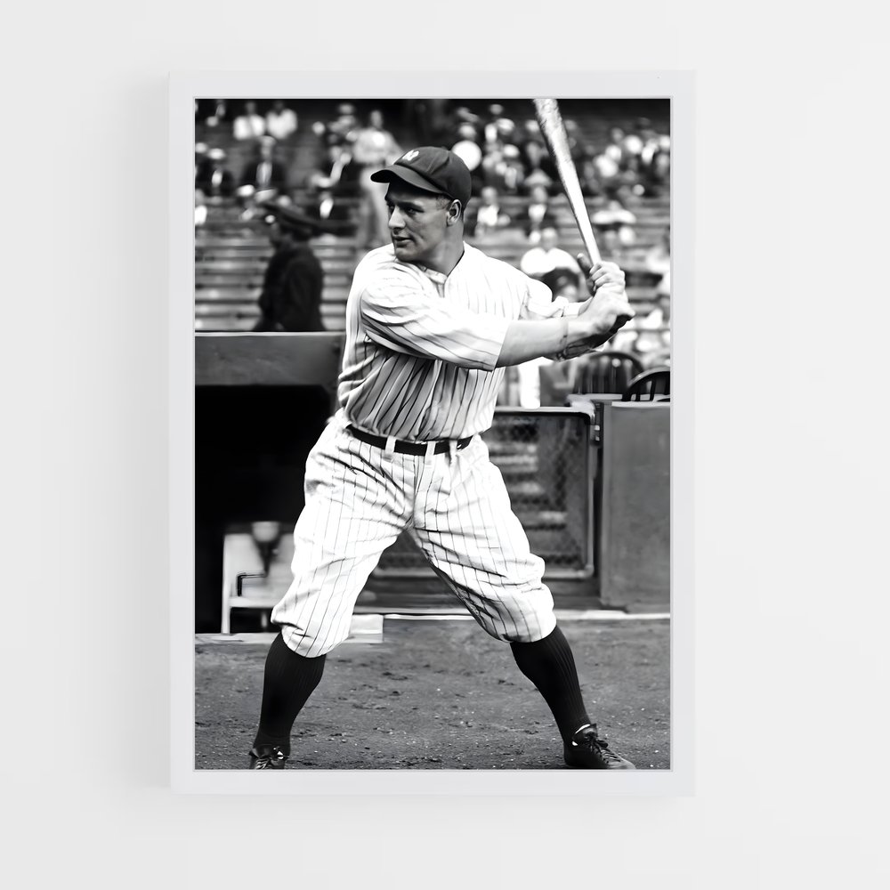 Poster Lou de gehrig – affiche Baseball (vue 3)